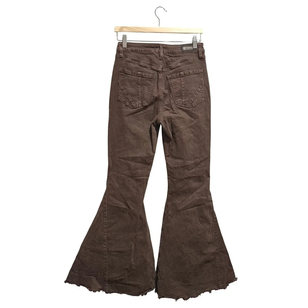Shyanne Brown High Waisted Bell Bottom Flare Jeans Size 29